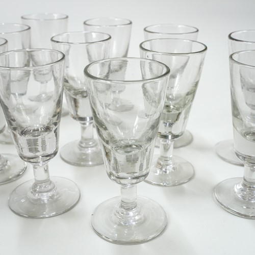 Set Of 12 Early19th Century Absinthe Glasses