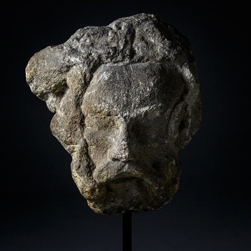 Early Carved Stone Head