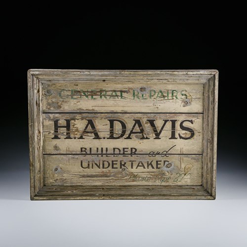 H. A. Davies - General Repairs Builder & Undertaker Trade Sign