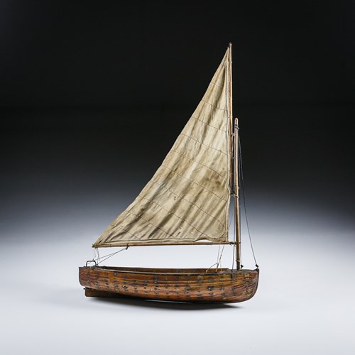 Early 20Th Century Pond Yacht