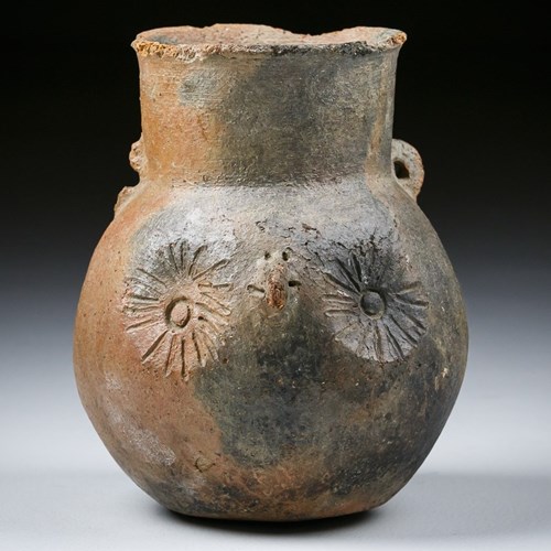 Stoneware Zoomorphic Owl Vessel