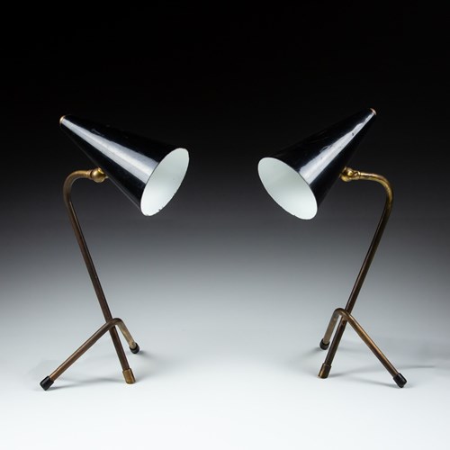 Pair Of Mid Century Italian Lamps