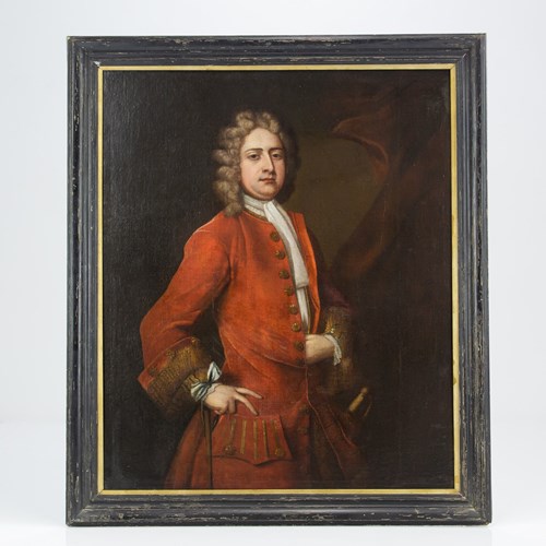 17Th Century Oil On Canvas Portrait 