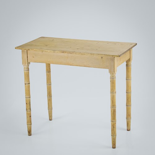 Late 19Th Century Simulated Bamboo Side Table