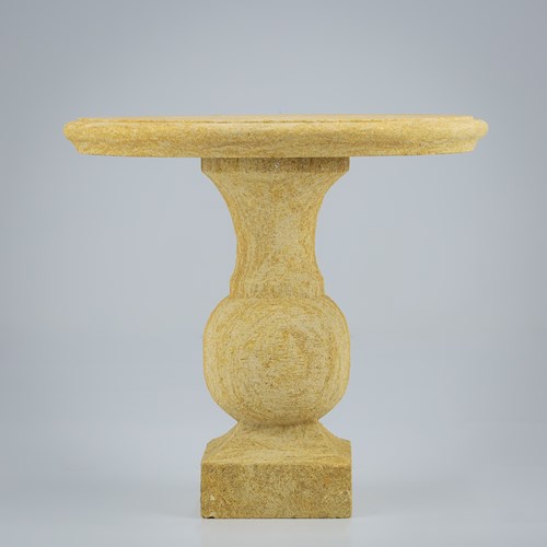 Carved Golden Cotswold Oolitic Limestone Table