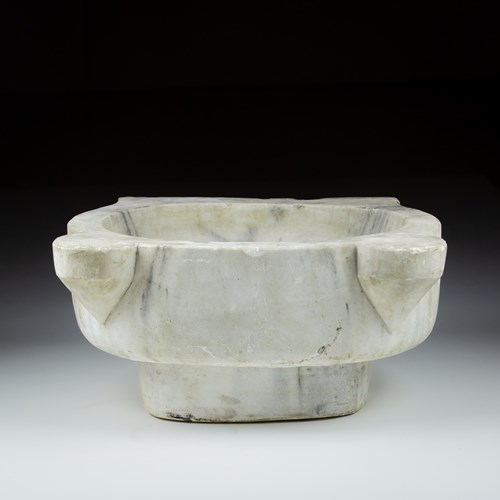 Early 19Th Century Marble Benitier Or Sink