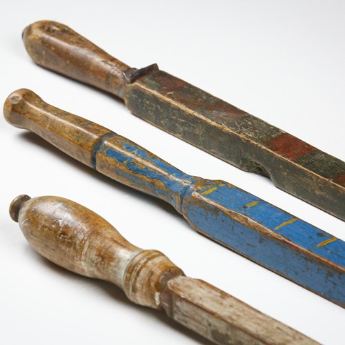 Collection Of 19Th Century Swedish Measures In Original Paint