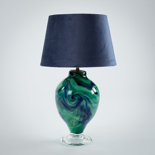 Swirling Glass Table Lamp