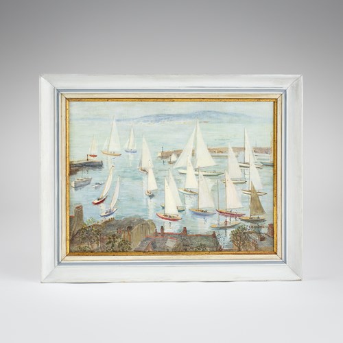 Cornish Regatta, Oil On Canvas By E. N. Townsend