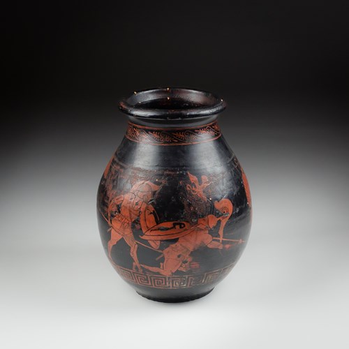 Early 20Th Century Stoneware Attic Style Vase By Jean Magrou