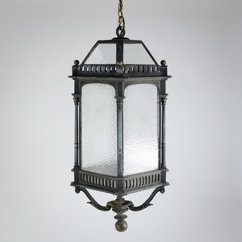 Large Bronze Corinthian Column Lantern