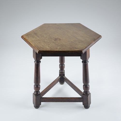 Late 19Th Century Oak Cricket Table