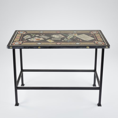 Impressive Scagliola Trompe L'oeil Table