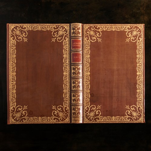 Large Faux Book Leather Desk Blotter