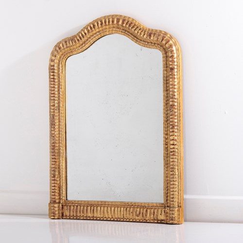 19Th Century French Gilt Ripple Mirror