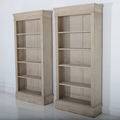 Pair Neoclassical Bookcases