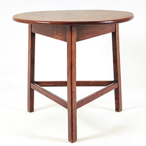 19Th Century Single Plank Elm Cricket Table