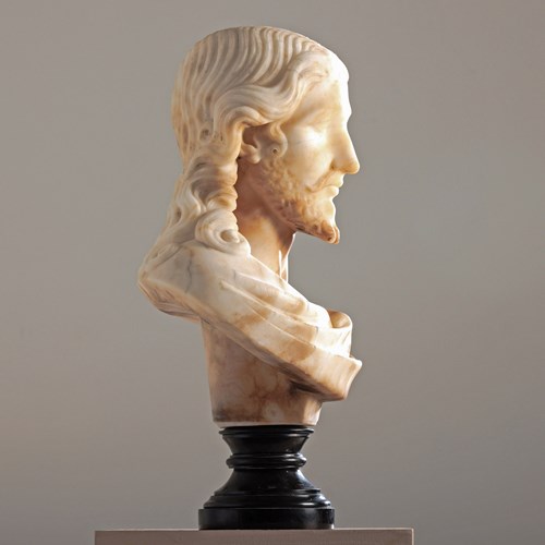 Alabaster Bust Of Christ