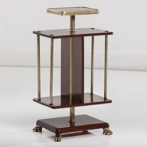Side Table With Integrated Magazine Storage