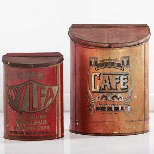 Large Point Of Sale Toleware Coffee Storage Bins