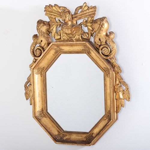 Impressive French Carved And Gilded 18Th Century Mirror