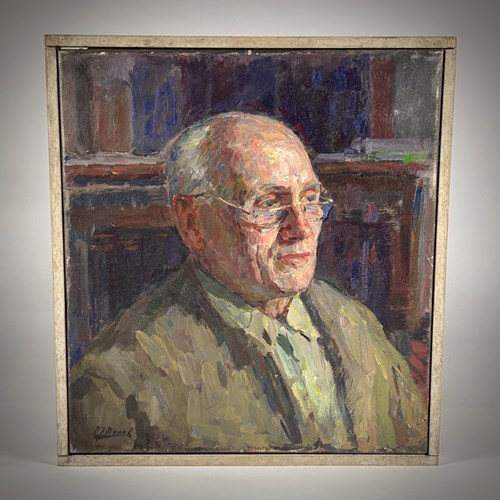 Oil On Canvas Of A Gentleman