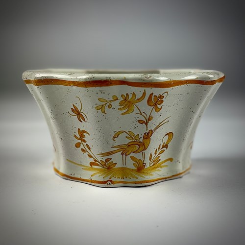 Faience Tin Glazed Moustiers Flower Brick