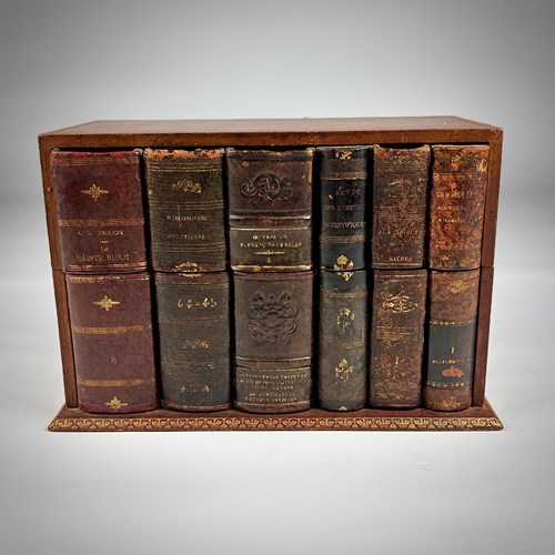 Faux Leather Book Desk Tidy