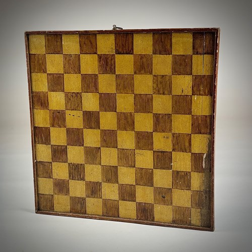 Late 19Th Century Painted Games Board