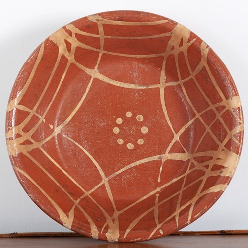 Slip Decorated Earthenware Bowl