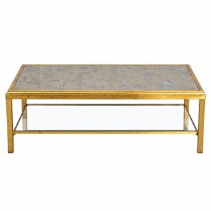 Églomisé Table By Guy Lefevre