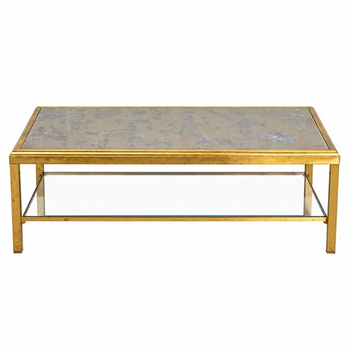 Églomisé Table By Guy Lefevre