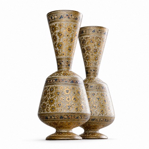 19Th Century Kashmir Vases