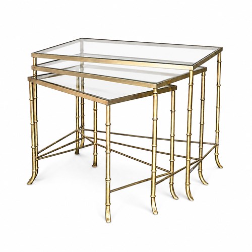 Maison Jansen Bamboo Tables