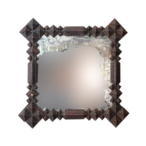 Foxed Tramp Art Mirror  