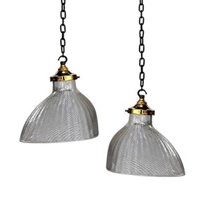 Asymmetrical Glass Lights