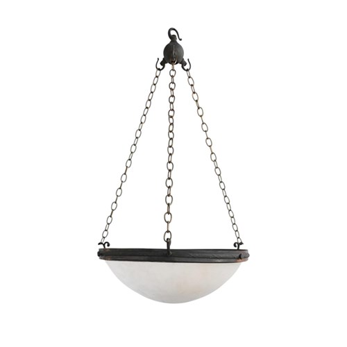 English Alabaster Plafonnier