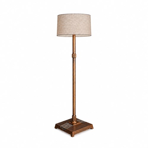 Scottish Art Deco Copper Floor Lamp