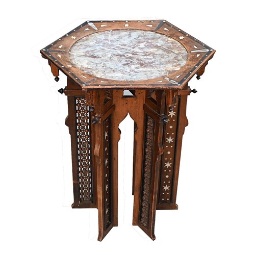 Marble Moorish Table     