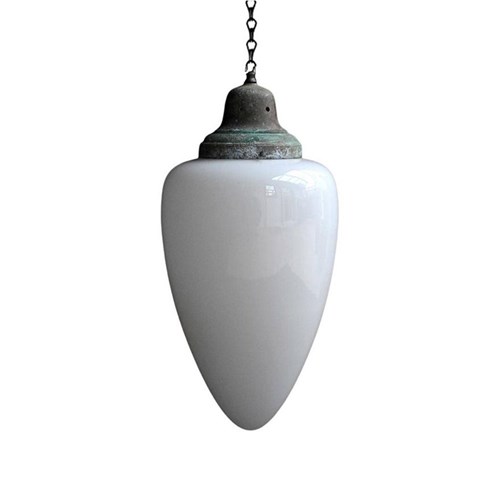 Opaline Teardrop Light