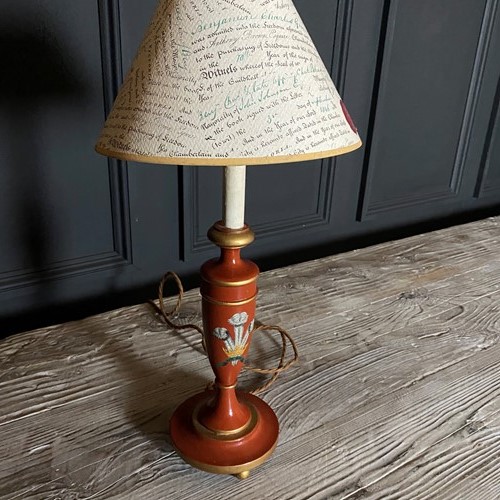 Prince Of Wales Red Table Lamp