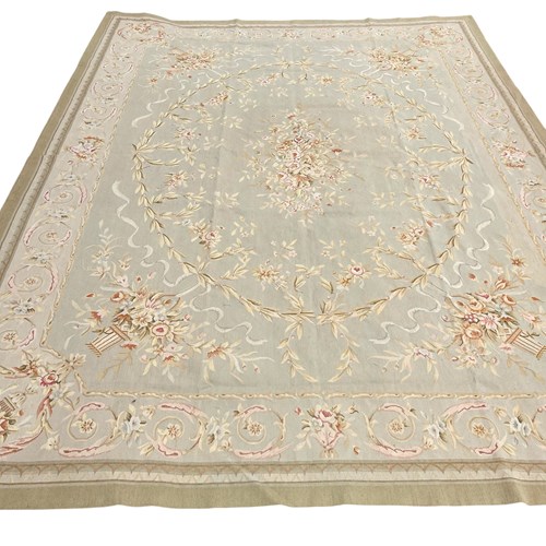 Fine Wool With Silk Hilights Reproduction Of A French Aubusson