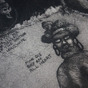 Satirical Lithograph By Peter Jacques "Lobengula"