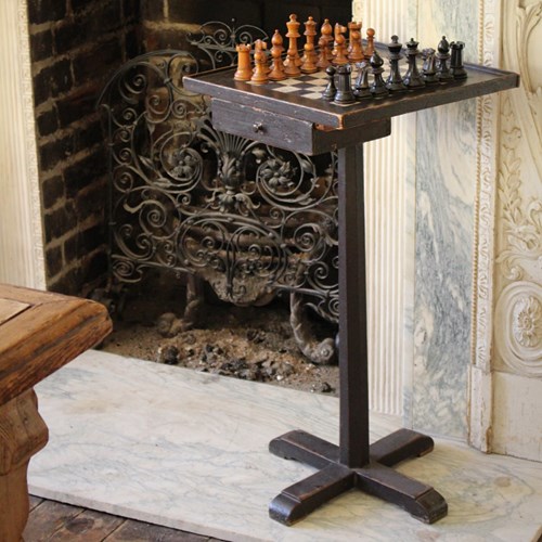 George III Provincial Painted Oak Games Table