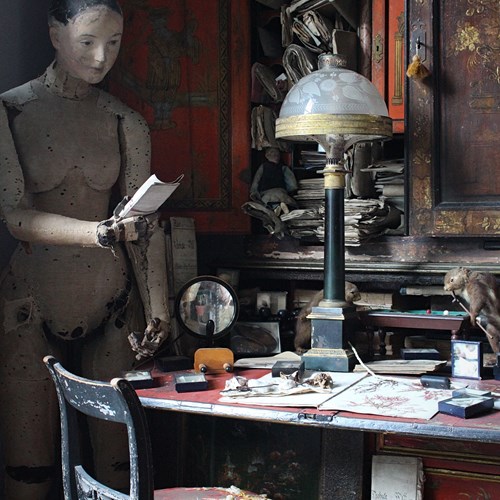 19Th Century Gilt Bronze Sinumbra Fluid Lamp