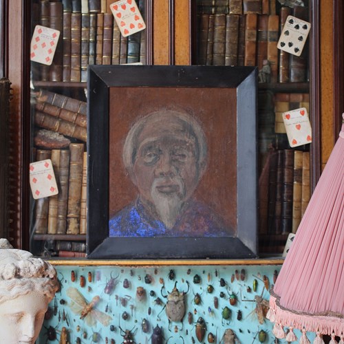 Susan Jayne Hocking Portrait Painting Elderly Chinaman Sir David Tang