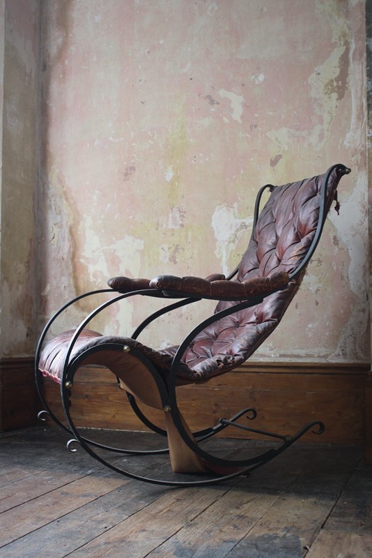 Ox Blood Leather Rocking Chair R.W. Winfield-the-school-for-scandal-img-6868-main-637717412655420698.jpg
