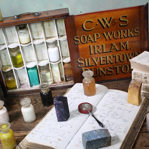 Early 20Th.C Travelling Salesman's Soap Sampler 