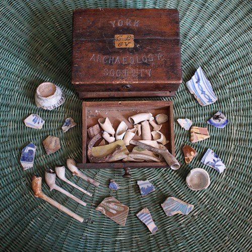 19Th Century York Archaeology Society Collectors Box 