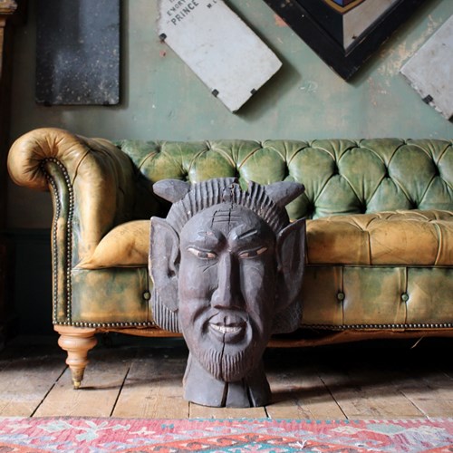 19Th Century Circus Wagon Mask 